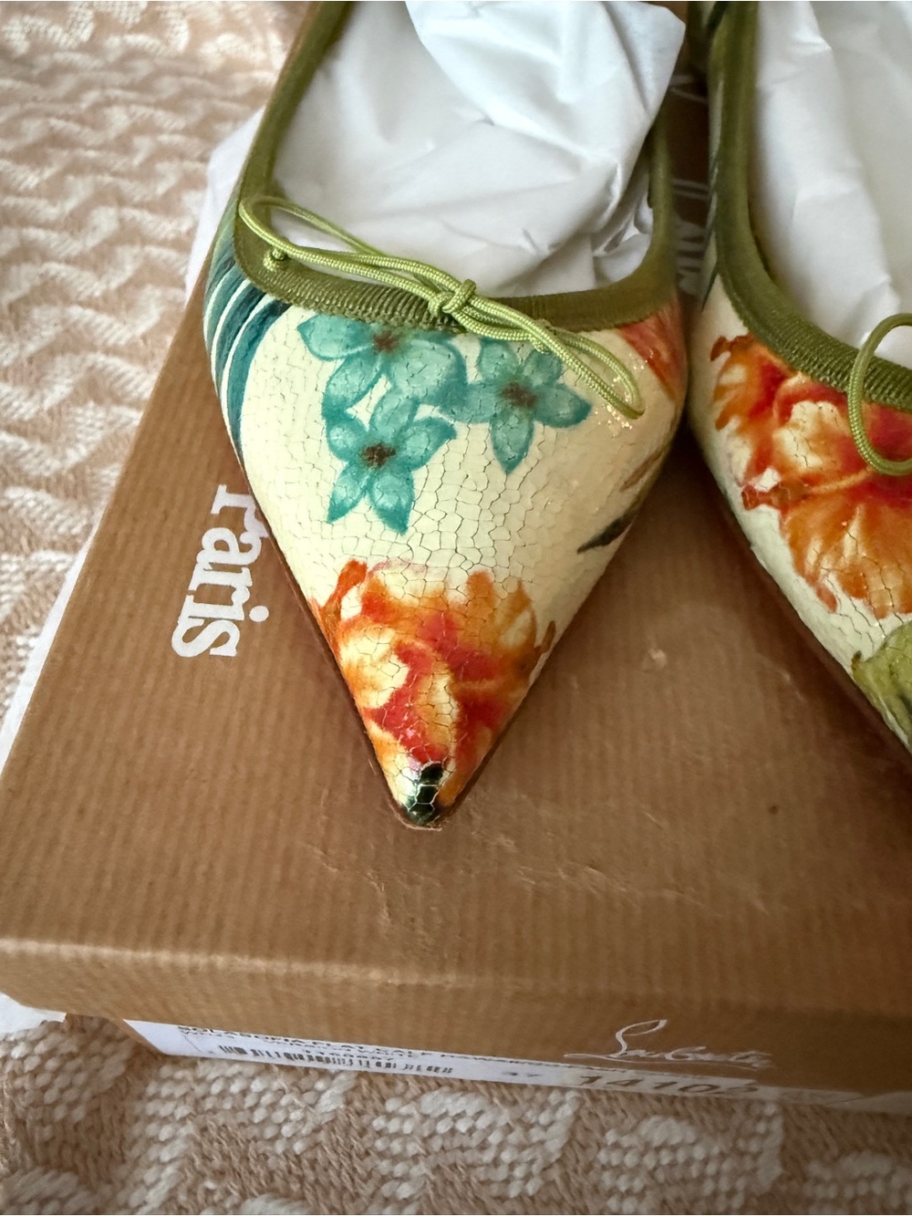 Christian Louboutin Solasofia Flat Calf size 7B - Picture 6 of 7